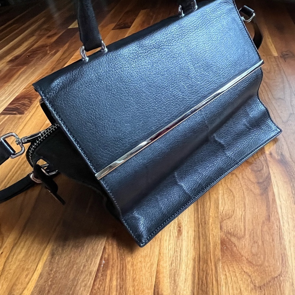 Costume national black leather purse, NEW - Picture 8 of 17